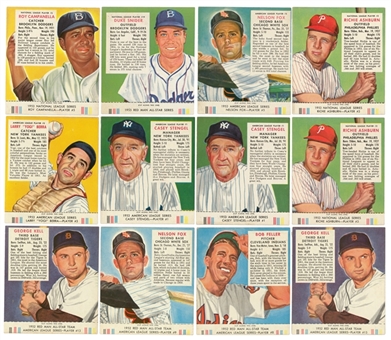 1952-55 Redman Tobacco Card Collection of (89) With Tabs - Including Many Hall of Famers!